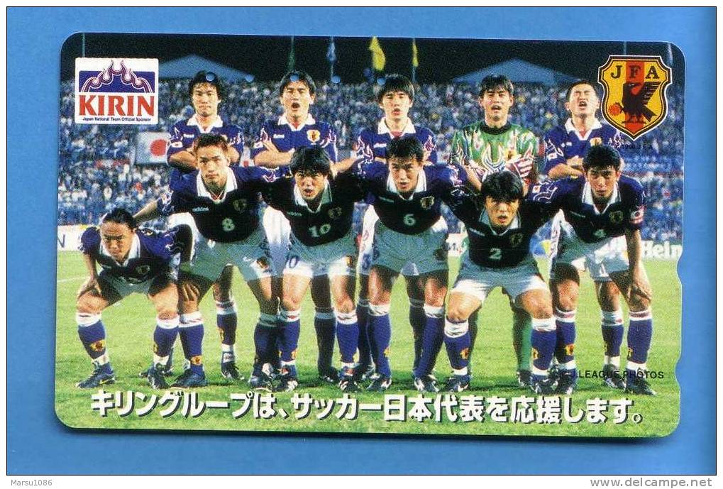 Japan Japon Telefonkarte Télécarte Phonecard Soccer Football Fußball  Kirin - Deportes