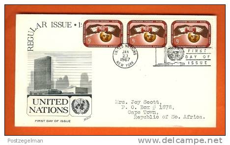 UNO NEW YORK 1967 FDC With Address Regular Issue 176 - Other & Unclassified