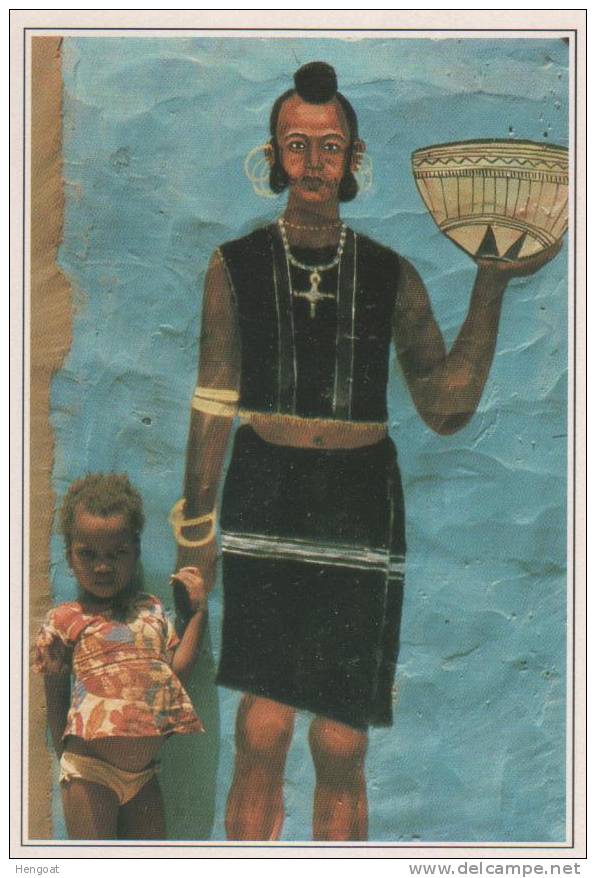 Zinder , Peinture Murale , Carte écrite Et Postée En France Le 28/4/92 - Niger