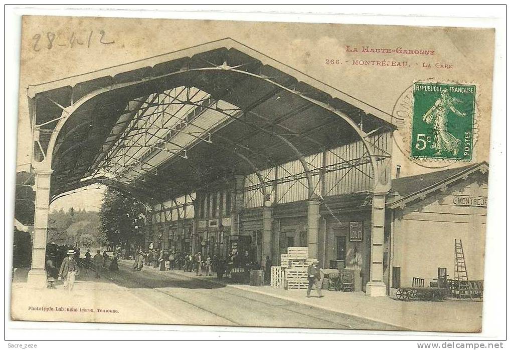 MONTREJEAU(31)1912-la Gare-animée - Montréjeau