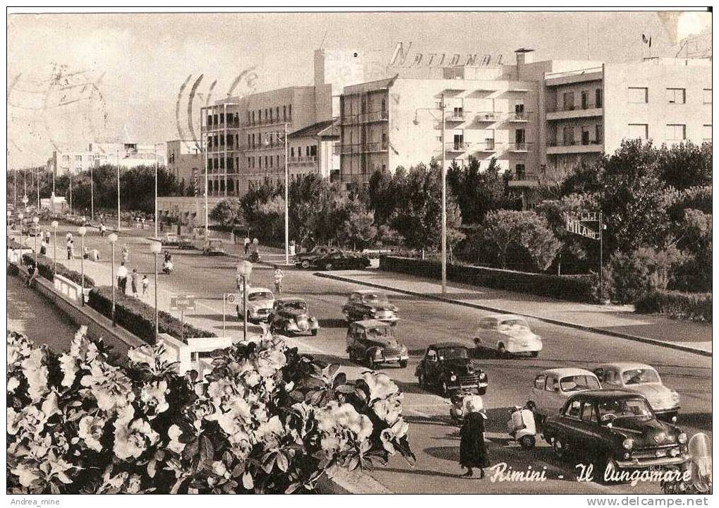 RIMINI - IL LUNGOMARE CON AUTO D'EPOCA. MOLTO BELLA!!!   ER146 - Rimini