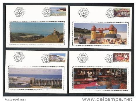 TRANSKEI 1983 4 Silk Postcard(s) Tourisme 120-123 - South Africa