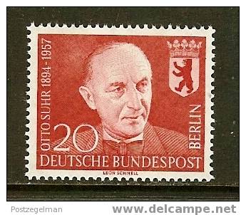 BERLIN 1958 MNH Stamp(s) Otto Suhr 181 #1268 - Unused Stamps