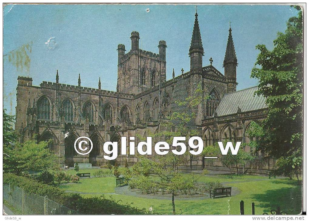 Chester Cathedral, Cheshire Cathedral From Garden Of Remembrance - Chester