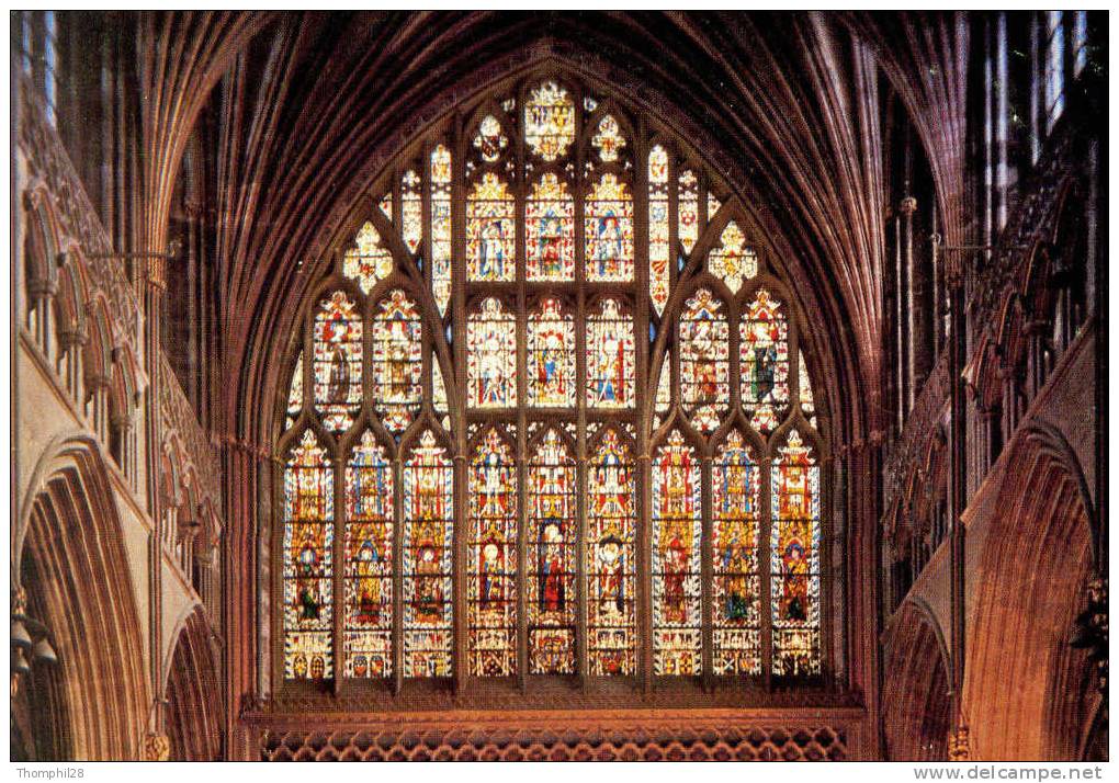 EXETER CATHEDRAL - East Window, 14 Th Century - TBE, Carte Neuve - Exeter