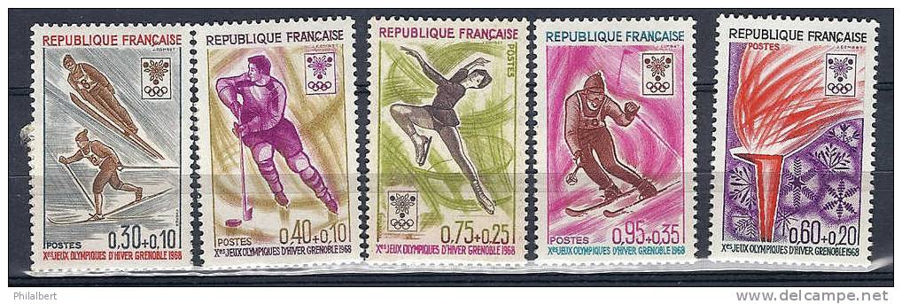 Série Francaise Pour Les JO De Grenoble En 1968 ** - Hiver 1968: Grenoble