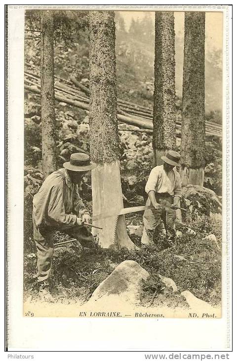 EN LORRAINE  -  Bûcherons - Lorraine