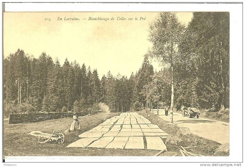 LORRAINE  /  Blanchissage De Toiles Sur Le Pré - Lorraine