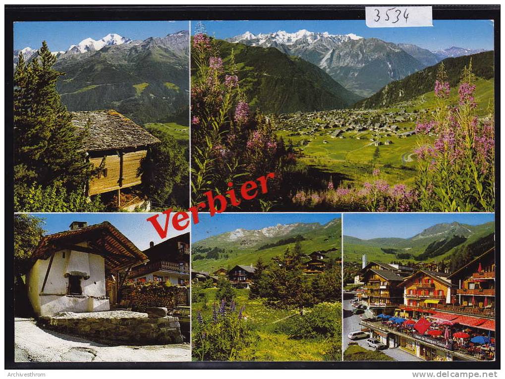 Aspects De La Station Et Du Village De Verbier : Multivues ; Gd Format  (3534) - Autres & Non Classés