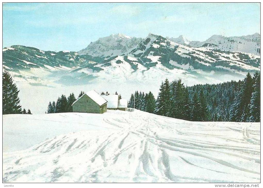 Wintersportplatz Krummenau SG Hänneshütte Restaurant Wolzenalp 1969 - Krummenau