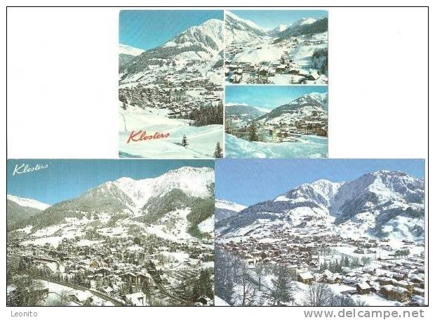 Klosters Winter 6 Ansichtskarten Ab 1973 - Klosters