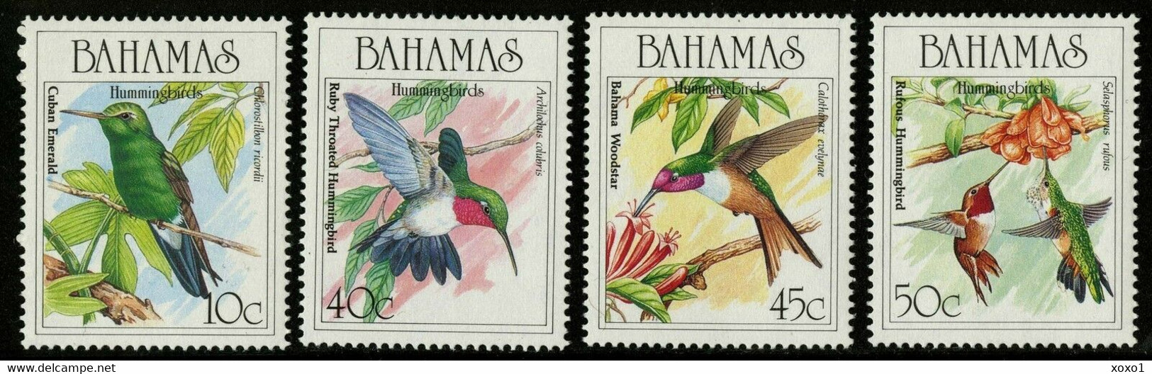 Bahamas 1989 MiNr. 695 - 698 Birds Hummingbirds Kolibris 4v MNH** 30,00 € - Kolibries