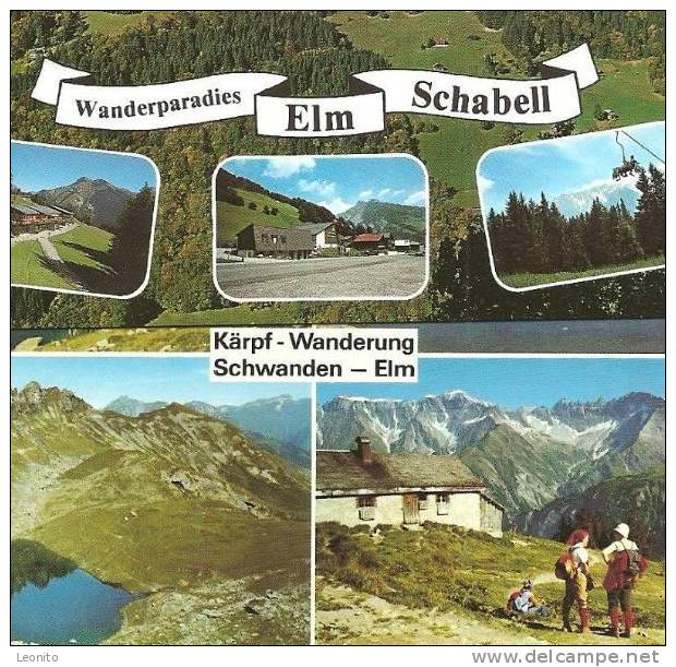 Elm Wanderparadies Schabell Kärpf 2 Ansichtskarten 1981 - Elm