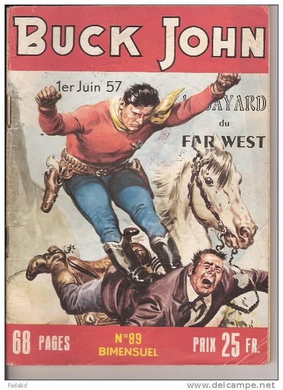 BUCK JOHN N° 89 1 JUIN 1957 LE BAYARD DU FAR WEST - Petit Format