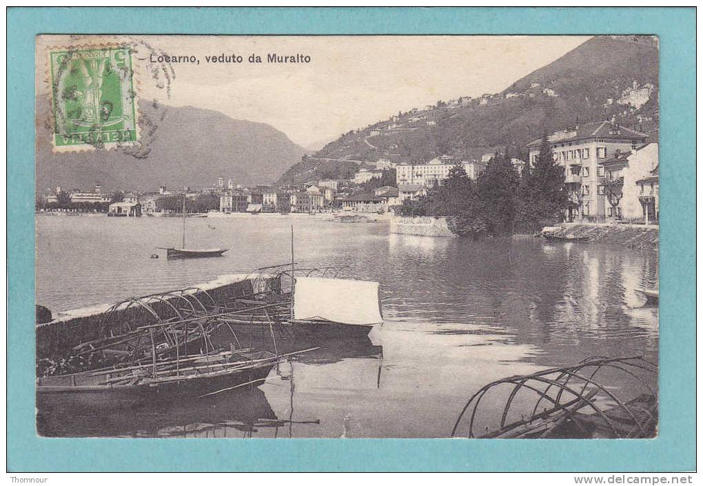 LOCARNO  -  Veduto  Da  Muralto  -  1908  -  ( Trace Petite Déchirure Centre Bas ) - Muralto