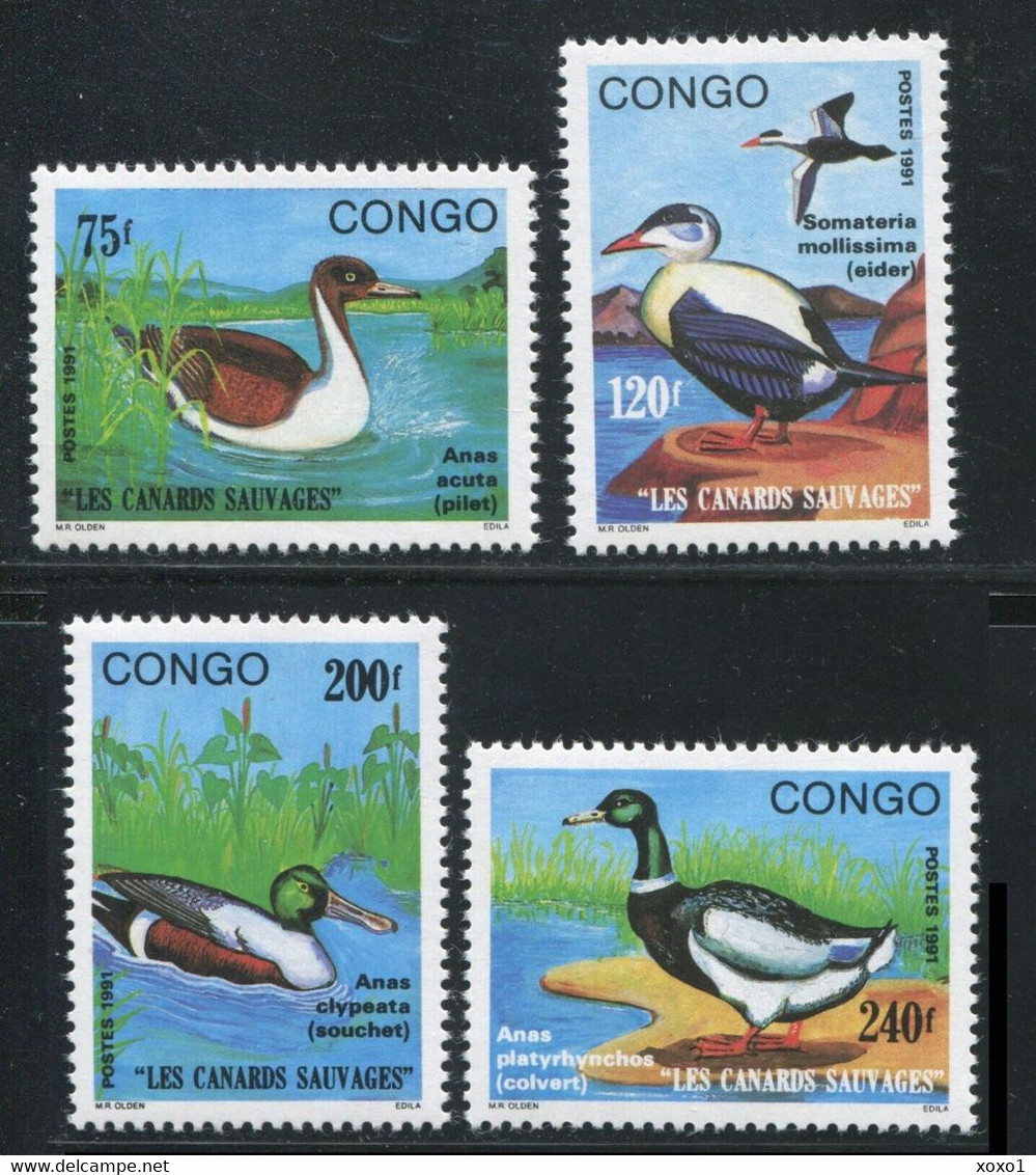 Congo 1991 MiNr. 1263 - 1266  Kongo-Brazzaville Birds Ducks 4v MNH** 9,00 € - Patos
