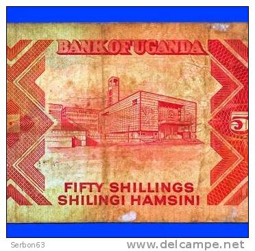 MONNAIE BILLET BANQUE AFRIQUE OUGANDA BANK OF UGANDA 50 FIFTY SHILLINGS - SHILINGI HAMSINI 1989 EN L'ETAT JF 122422