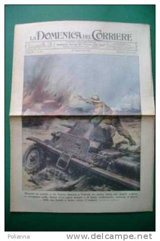 DC061# COPERTINA-LA DOMENICA DEL CORRIERE 1941/Ill.BELTRAME/FANTE A TOBRUK/CONTRATTACCO ITALIANO A GALLA SIDAMA - Italian