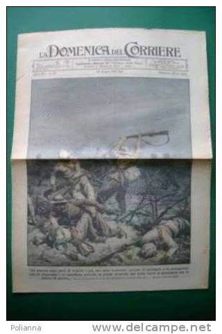 DC062# COPERTINA-LA DOMENICA DEL CORRIERE 1941/Ill.BELTRAME/GUERRA Sulle LINEE Di TOBRUK/NCIDENTE A Una BALENIERA - Italian