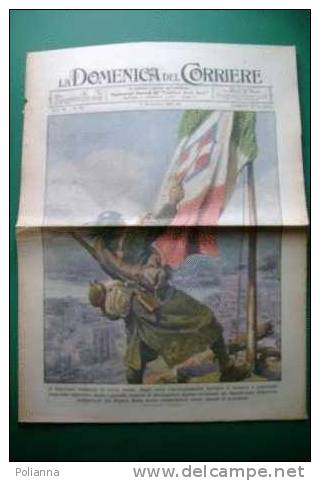 DC082# COPERTINA-LA DOMENICA DEL CORRIERE 1941/Ill.BELTRAME/BANDIERA ITALIANA In TERRA RUSSA/ATTACCO Su MANDRIA BOVINA - Italian