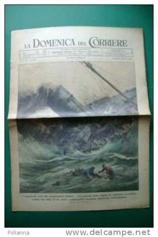 DC131# COPERTINA-LA DOMENICA DEL CORRIERE 1942/Ill. BELTRAME-MOLINO/AFFONDAMENTO NAVE INGLESE/AEREI Su CAVALLERIA SOV. - Italien