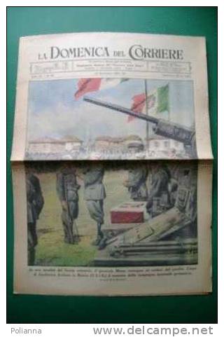 DC135# COPERTINA-LA DOMENICA DEL CORRIERE 1942/Ill. BELTRAME-MOLINO/CERIMONIA CORPO SPEDIZIONE IT.in RUSSIA/SOMMERGIBILE - Italiano