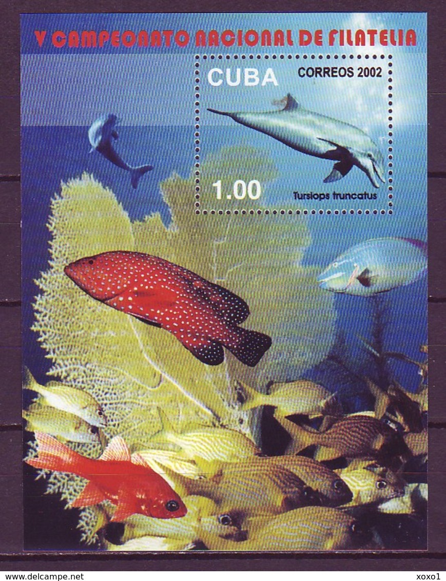 Cuba MiNr. 4486(Block 180) Kuba 2002 Marine Mammals Fishes Dolphins 1bl MNH** 3,00 € - Dolphins
