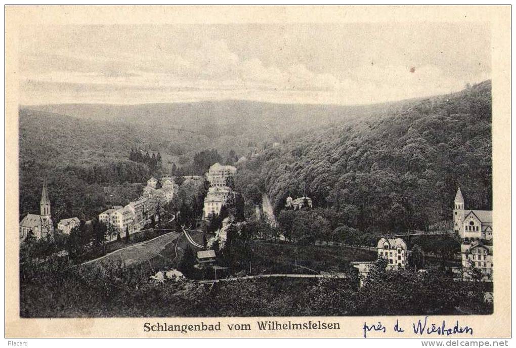 12901   Germania,  Schlangenbad  Vom  Wilhelmsfelsen,   NV  (scritta) - Schlangenbad
