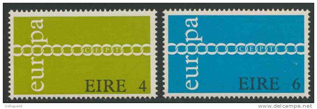 Ireland Irlande Eire 1971 Mi 265 /6 ** "Europa Chain" - Brotherhood And Cooperation - Europa Cept - Nuovi