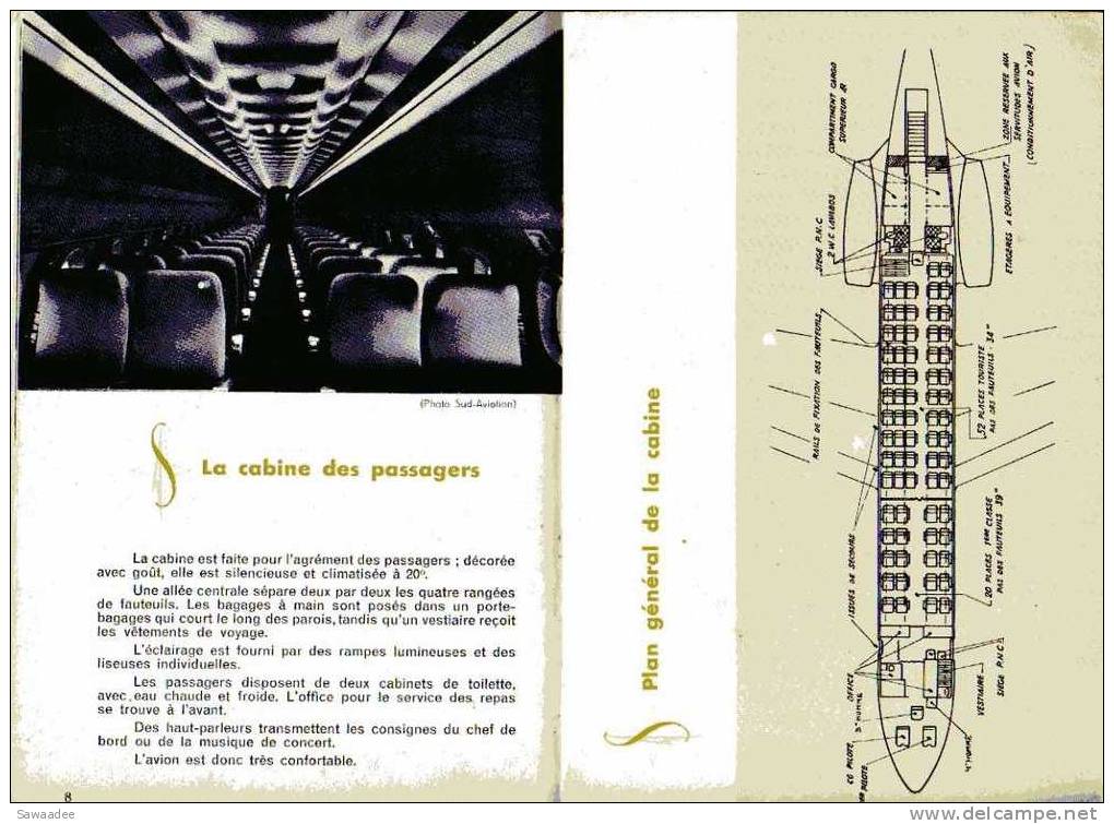 MAGAZINE - BIBLIOTHEQUE DE TRAVAIL - 1969 - LA CARAVELLE - AVIATION - PHOTOS ET PLANS - 28 PAGES - Manuals