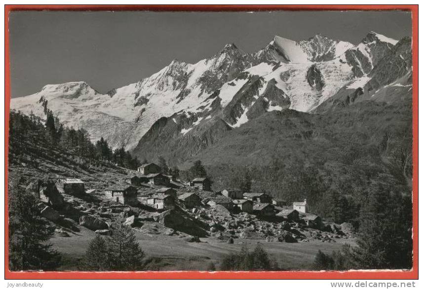 D419 , Triftalp Ob Saas - Grund , Mischabelkette ,  7396 , Chalets, Mazot ,  Kirche , Non Circulée - Saas-Grund