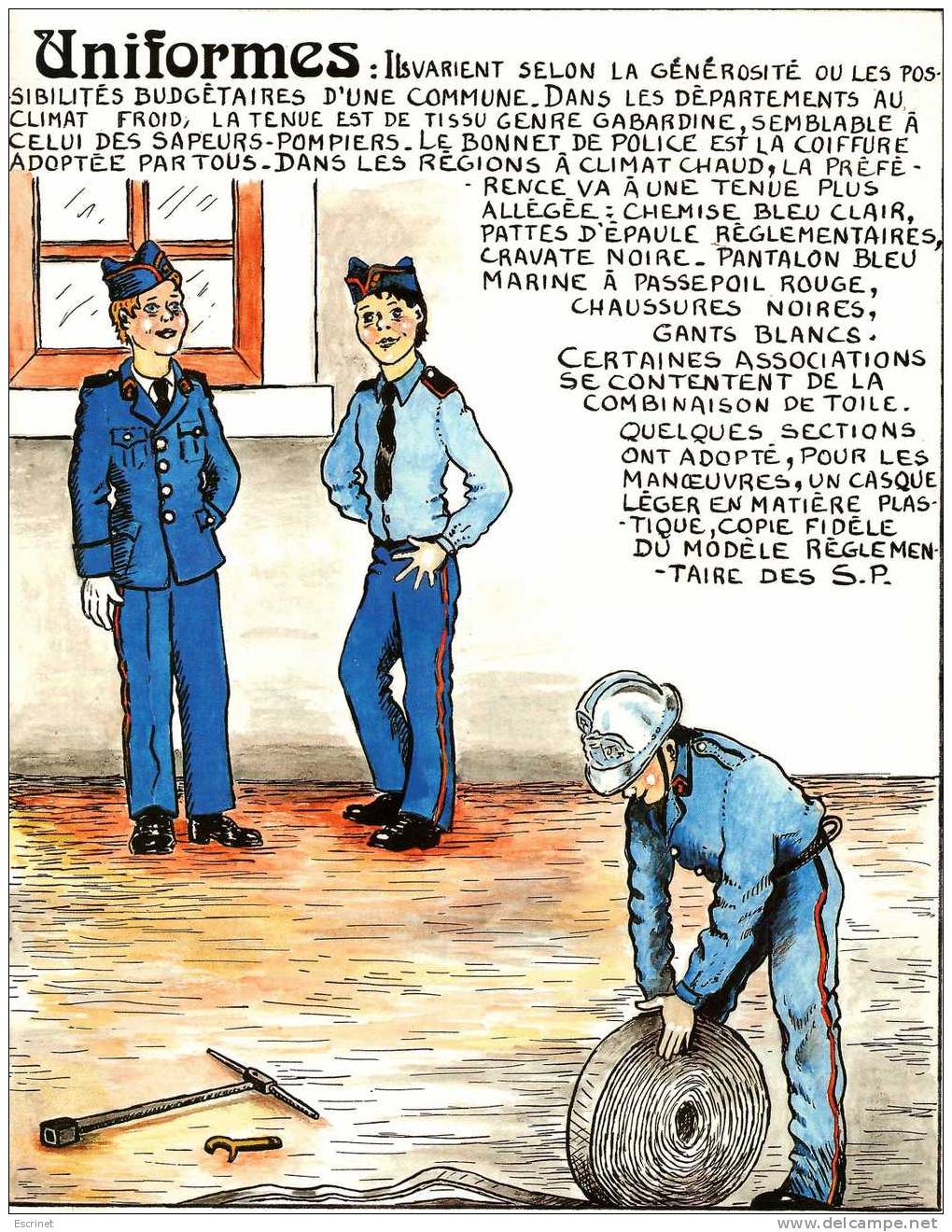 Ancien Livret  D Instruction Des Jeunes Sapeurs Pompiers - Firemen