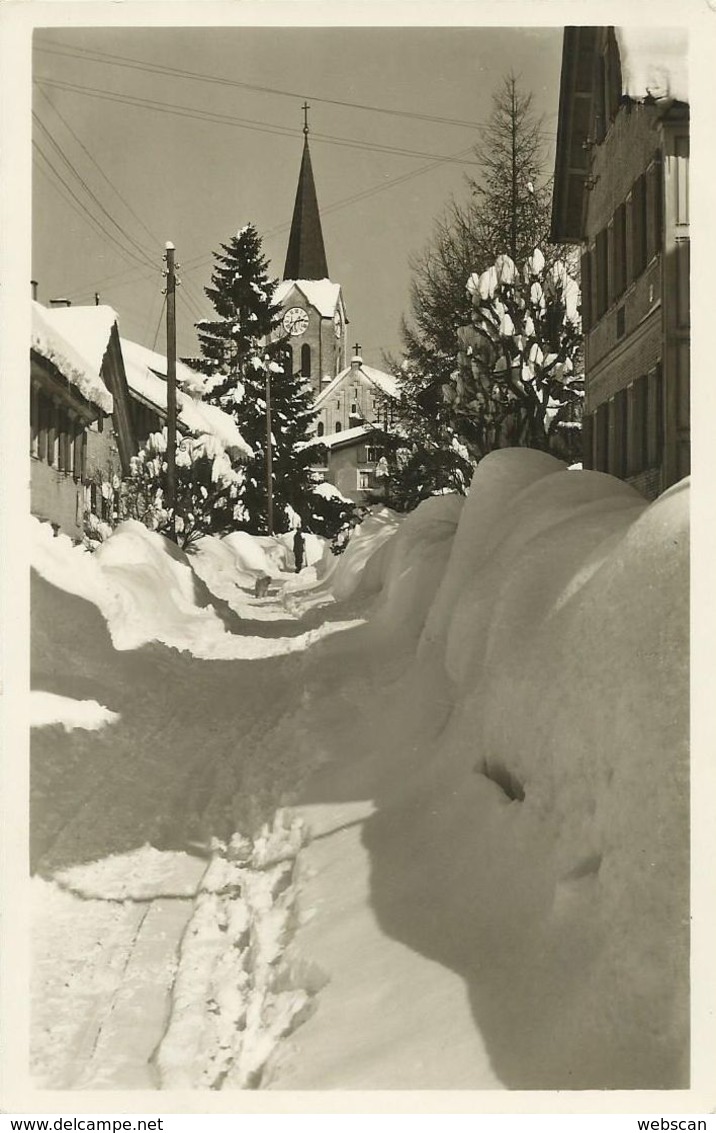 AK Oberstaufen Allgäu Schlossstraße Winter 1938 #08 - Oberstaufen
