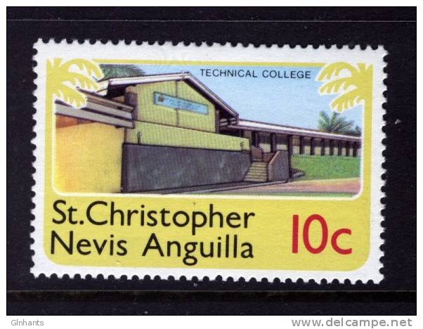 CHRISTOPHER NEVIS ANGUILLA - 1978 10c DEFINITIVE STAMP FINE MNH ** - San Cristóbal Y Nieves - Anguilla (...-1980)