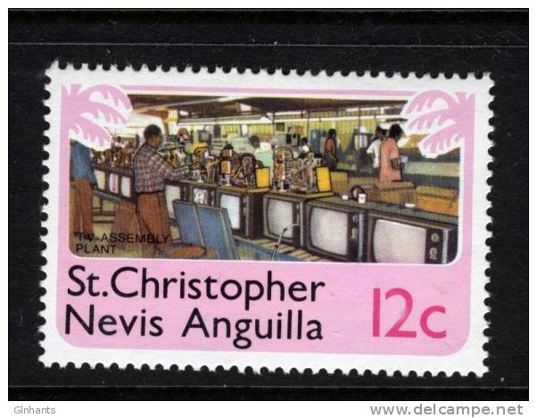 CHRISTOPHER NEVIS ANGUILLA - 1978 12c DEFINITIVE STAMP FINE MNH ** - St.Cristopher-Nevis & Anguilla (...-1980)