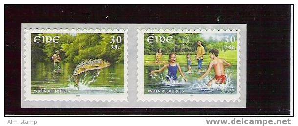 2001 Irland  Eire   Mi. 1337-40 ** MNH  Europa: Lebensspender Wasser. - 2001