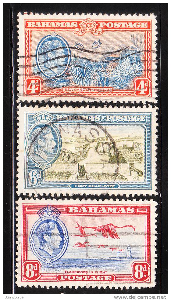 Bahamas 1938-46 KG 3v Used - Bahama's (1973-...)