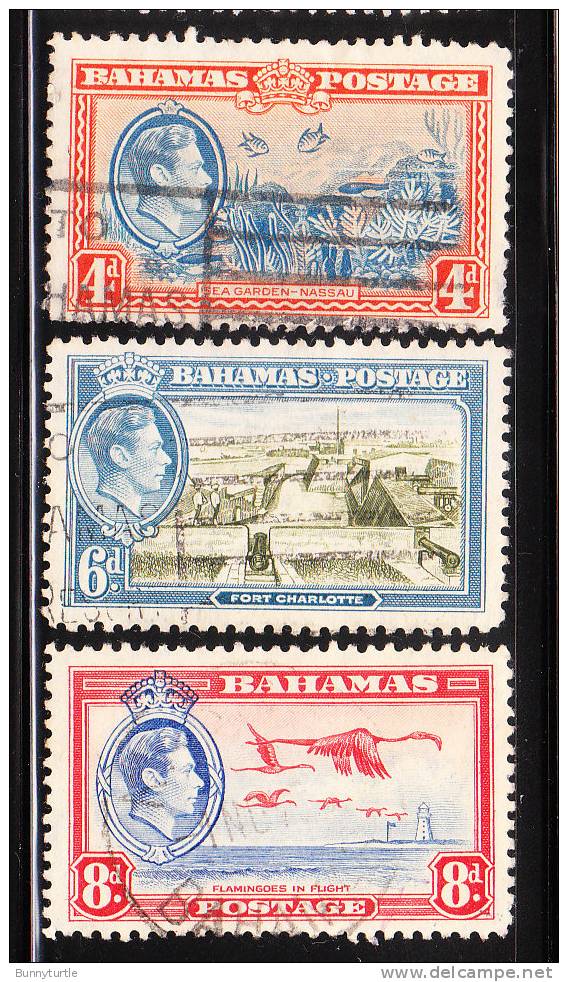 Bahamas 1938-46 KG 3v Used - Bahama's (1973-...)