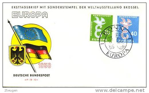 GERMANY 1958 EUROPA CEPT FDC - 1958