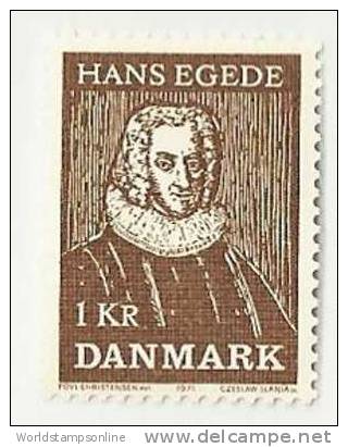 Denmark, Year 1971, Mi 511, Hans Poulsen Egedes, MNH ** - Unused Stamps