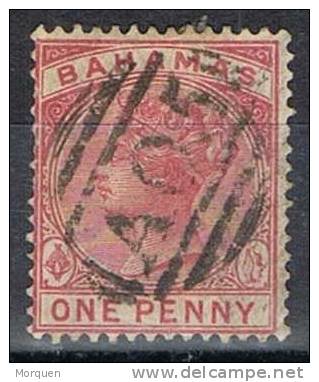 BAHAMAS, 1 Penny , Yvert Num 18, Cachet A05 - 1859-1963 Colonie Britannique