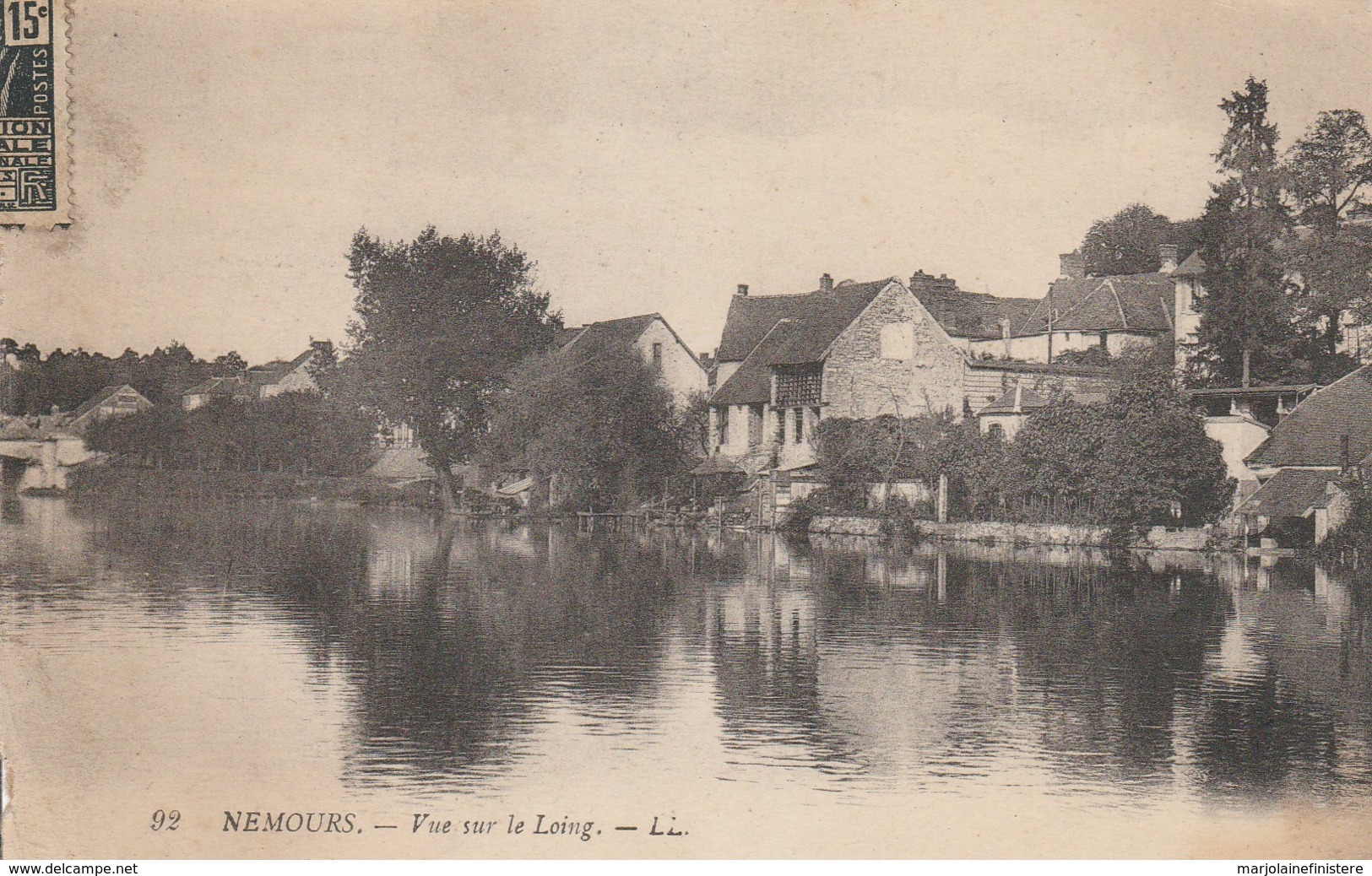 Dép. 77 - NEMOURS. - Vue Sur Le Loing. - LL N° 92 - Nemours