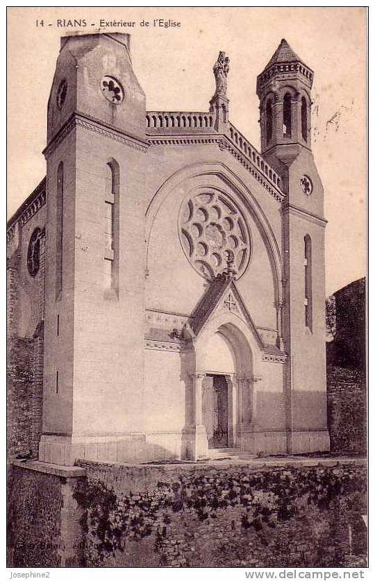 Rians  - Extérieur De L´église - Rians