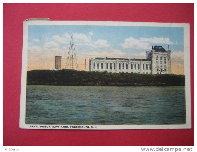 Portsmouth NH  Naval Prison  Navy Yard     1921 Cancel ---------(Ref  114} - Other & Unclassified