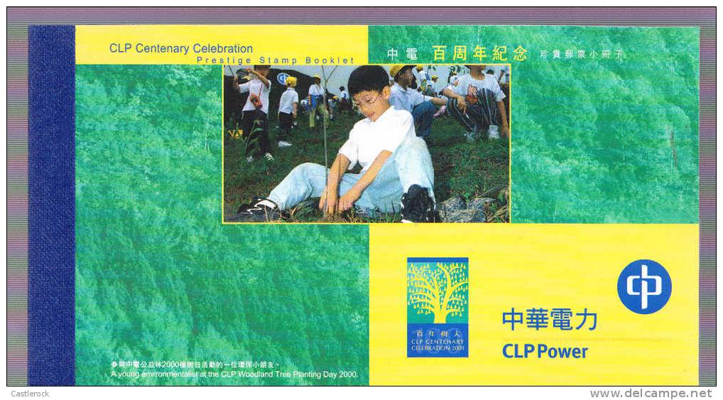 T)2001,HONG KONG,BOOKLET,CLP CENTENARY CELEBRATION,FLOWERS - Carnets