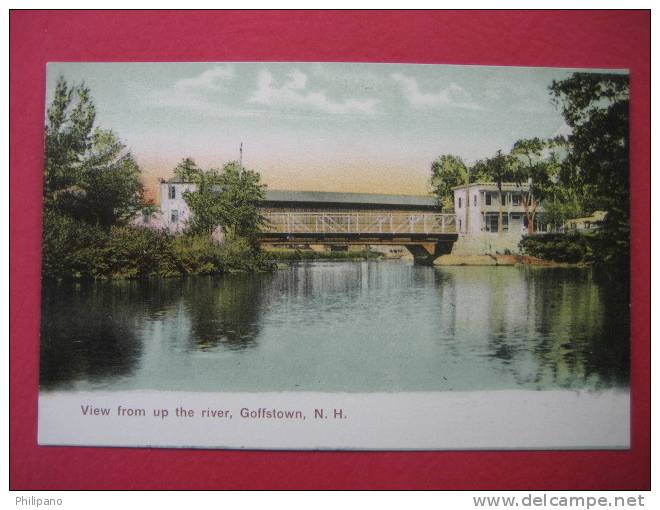 Goffstown NH  View From Up The River   Undivded Back  ---------(Ref  114} - Andere & Zonder Classificatie