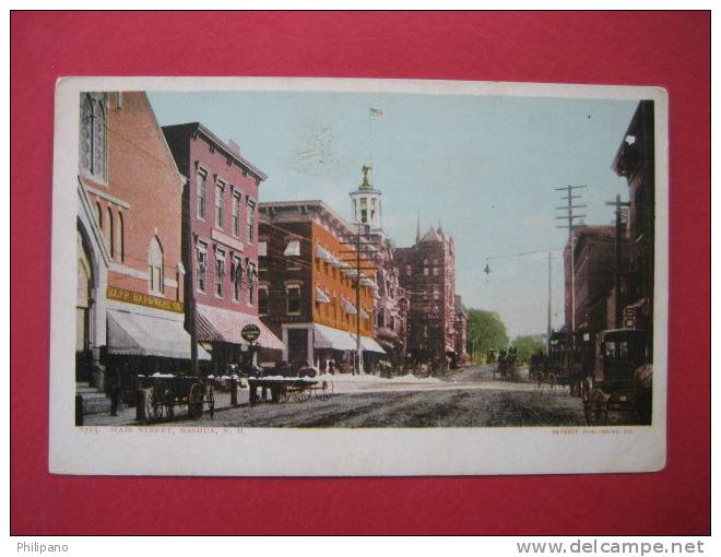 Nashua NH  Main Street  Undivded Back   Detroit ---------(Ref  114} - Nashua