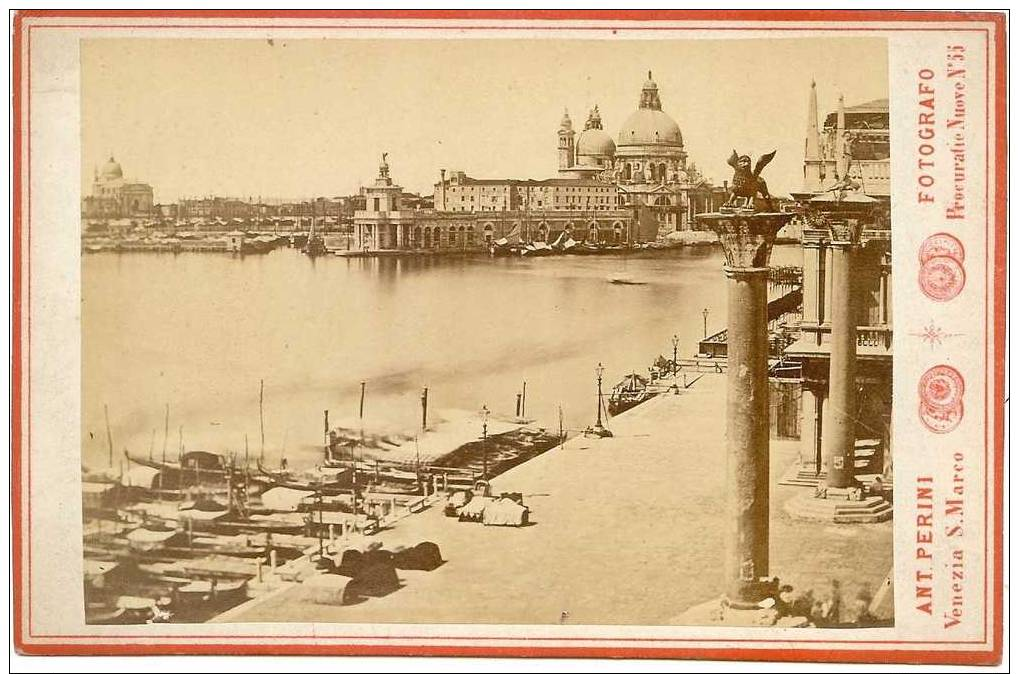 Grand CDV-(CAB) VENISE-la Place St Marc--quai Et Bateaux-Venezia S. Marco-bel état - Antiche (ante 1900)