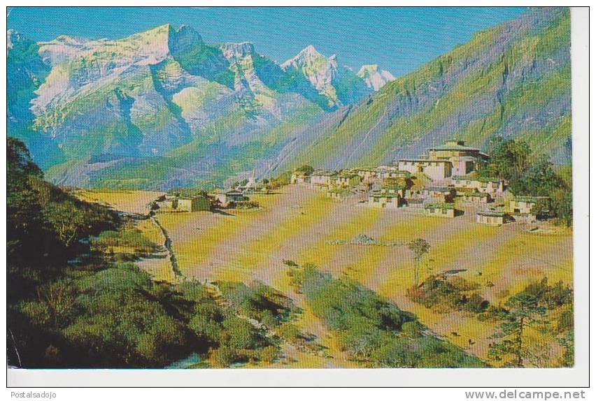 (NEP5) NEPAL. THIANGBOCHE  TEMPLE AND KWANGDE - Népal