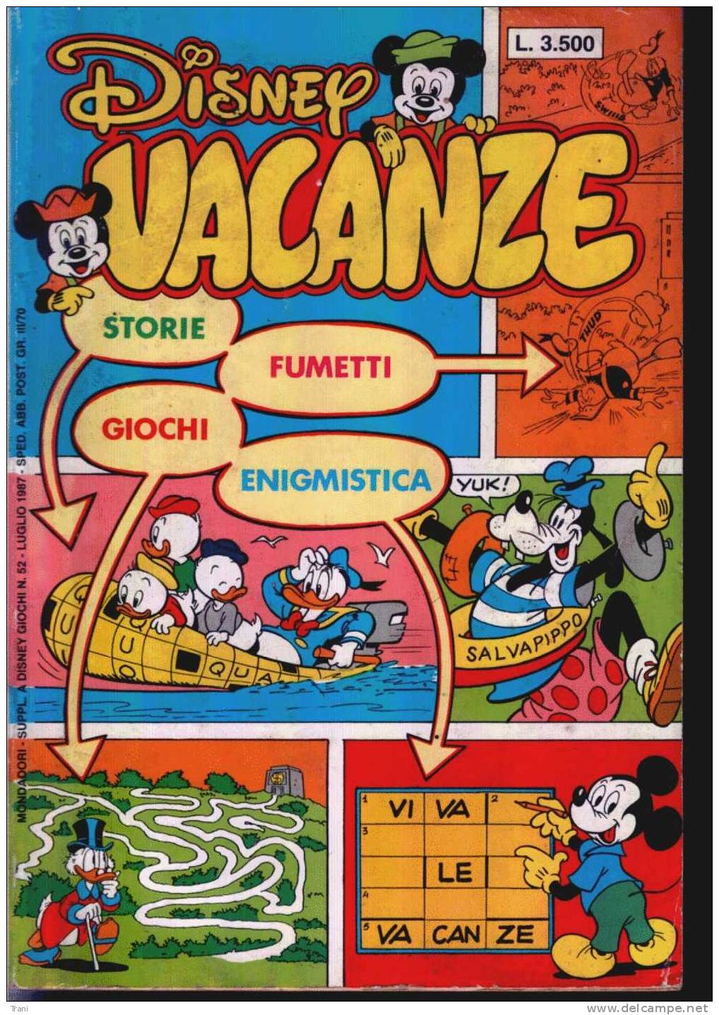 DISNEY VACANZE - Anno 1987 - Disney